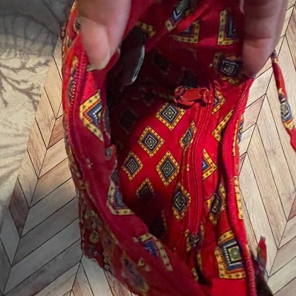 Very Bradley Red Handbag Purse tote (Pre-owned) - Picture 2 of 6